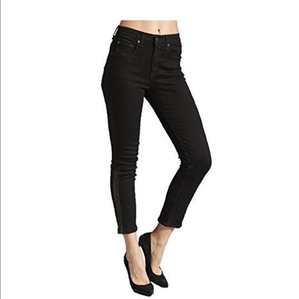 Rag & Bone Justine Crop Coal Braid - image 1